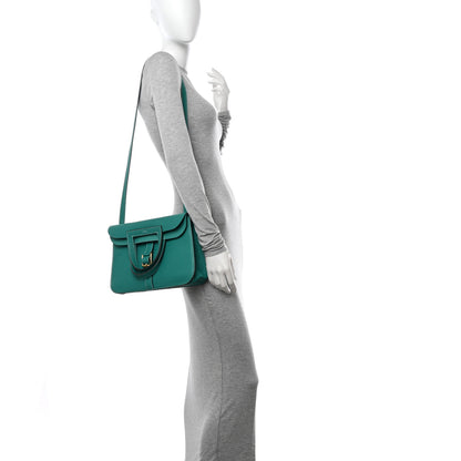 Hermes Taurillon Clemence Halzan 31 GM Vert Verone 2 of 10