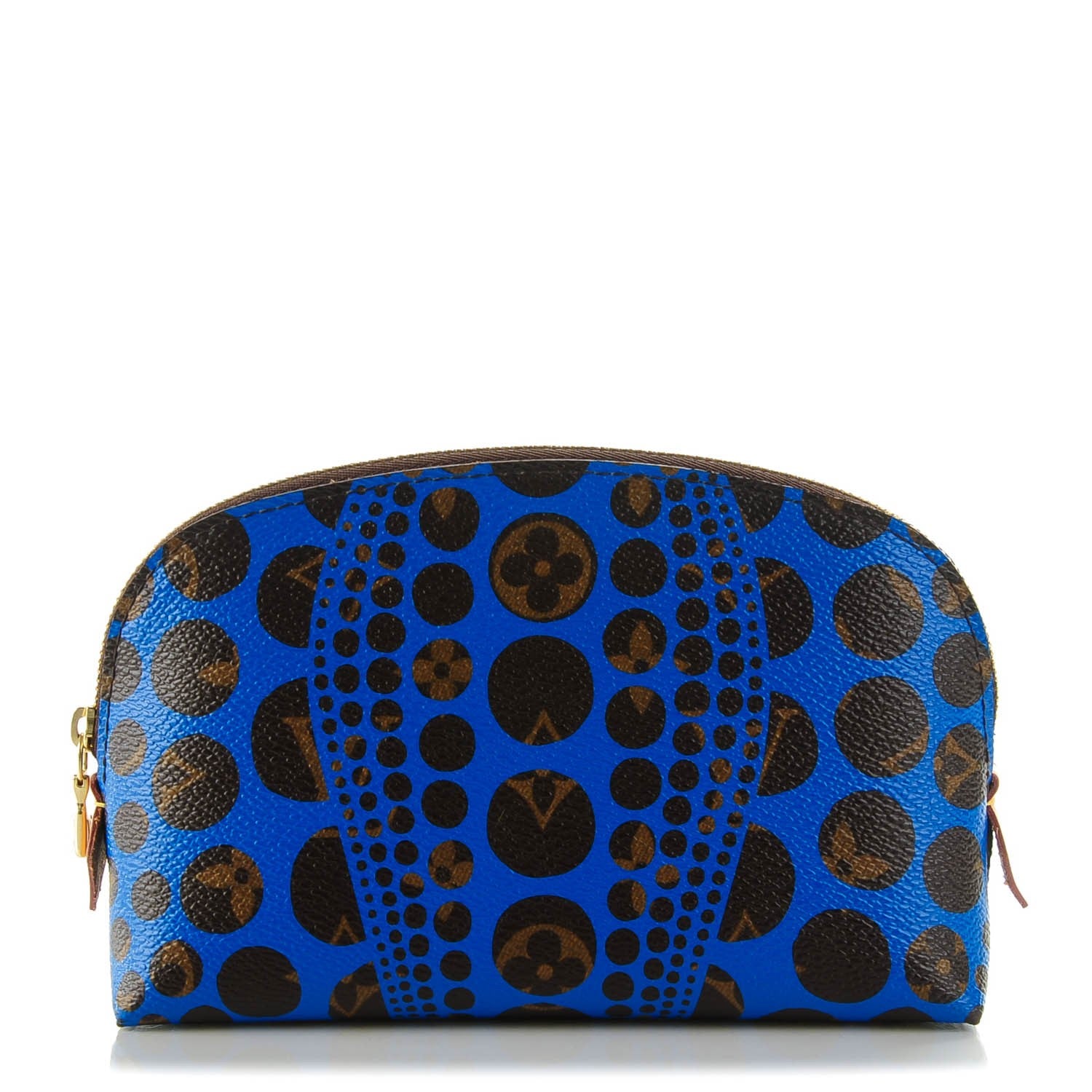 Louis Vuitton Monogram Kusama Pumpkin Dots Cosmetic Pouch Blue 1 of 7