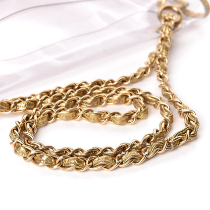 Chanel Lambskin Vinyl Large Naked Flap Gold 19 of 22