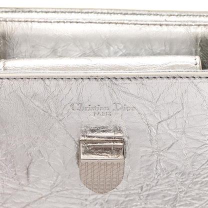 Christian Dior Metallic Calfskin Medium Diorever Flap Silver 6 of 22