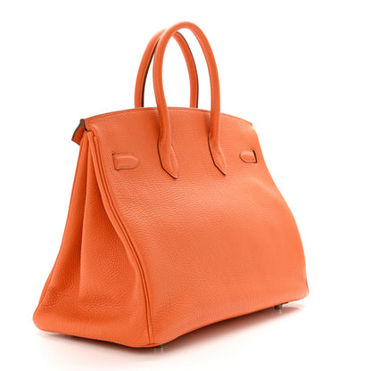 Hermes Togo BIRKIN 35 Orange 3 of 10