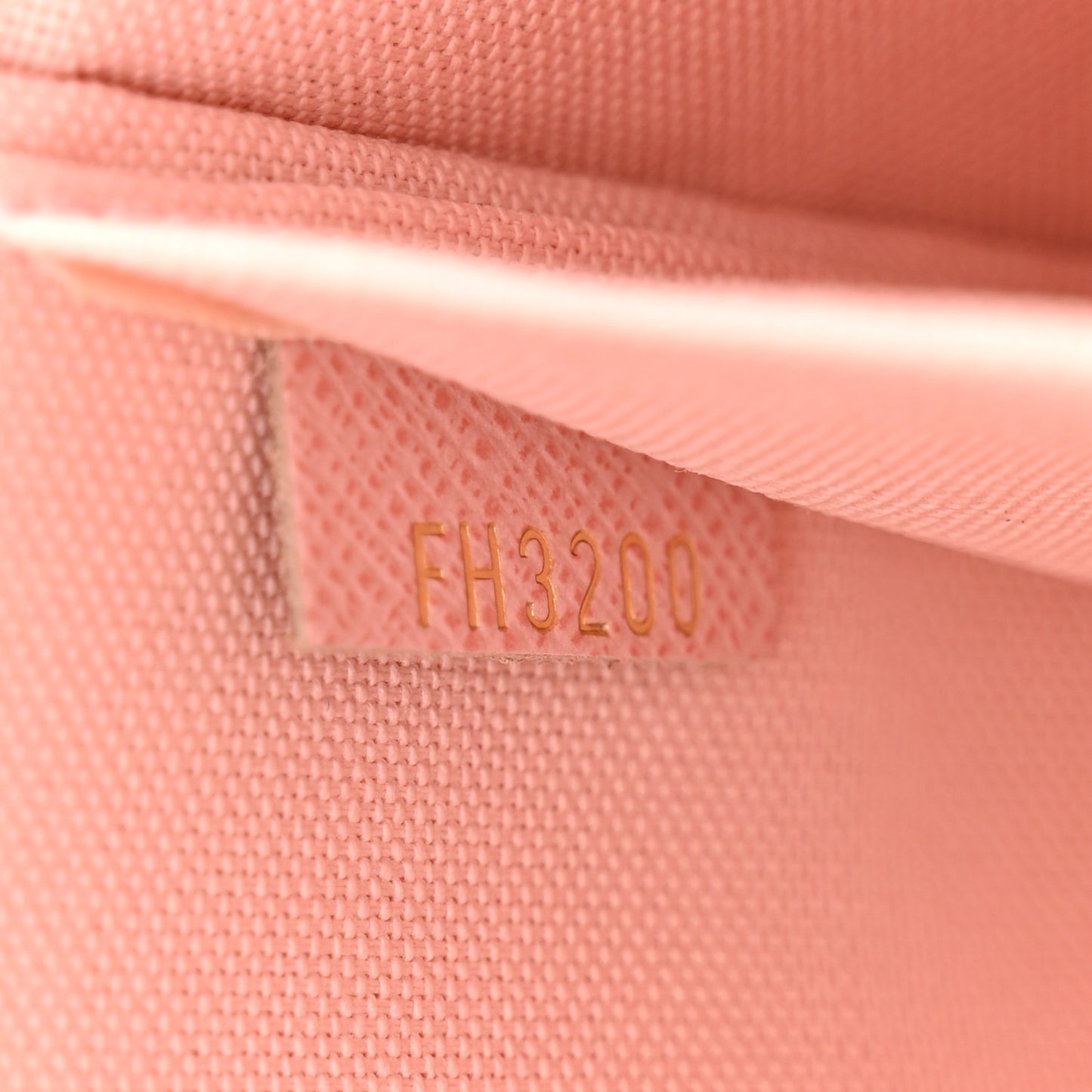 Damier Azur Pochette Felicie Chain Wallet Rose Ballerine
