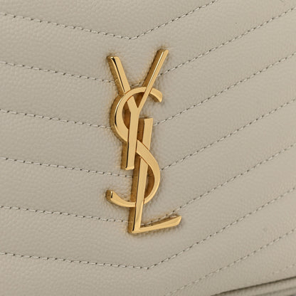 Saint Laurent Grain De Poudre Matelasse Monogram Mini Lou Camera Bag Crema Soft 20 of 25