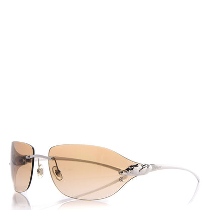 Cartier Panthere De Aviator Sunglasses Platinum 1 of 8