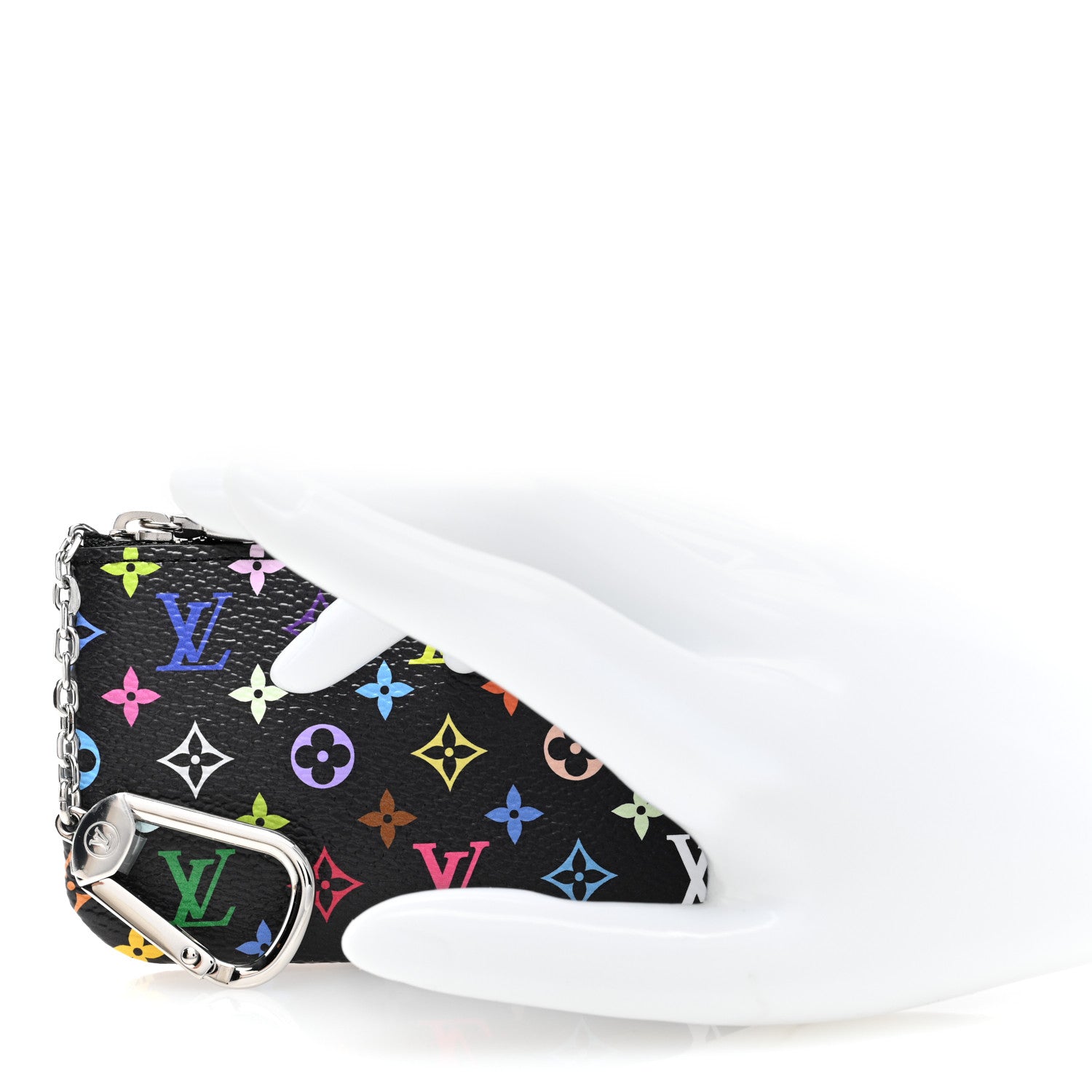 Louis Vuitton LV X TM Monogram Multicolor Key Pouch Black 2 of 6