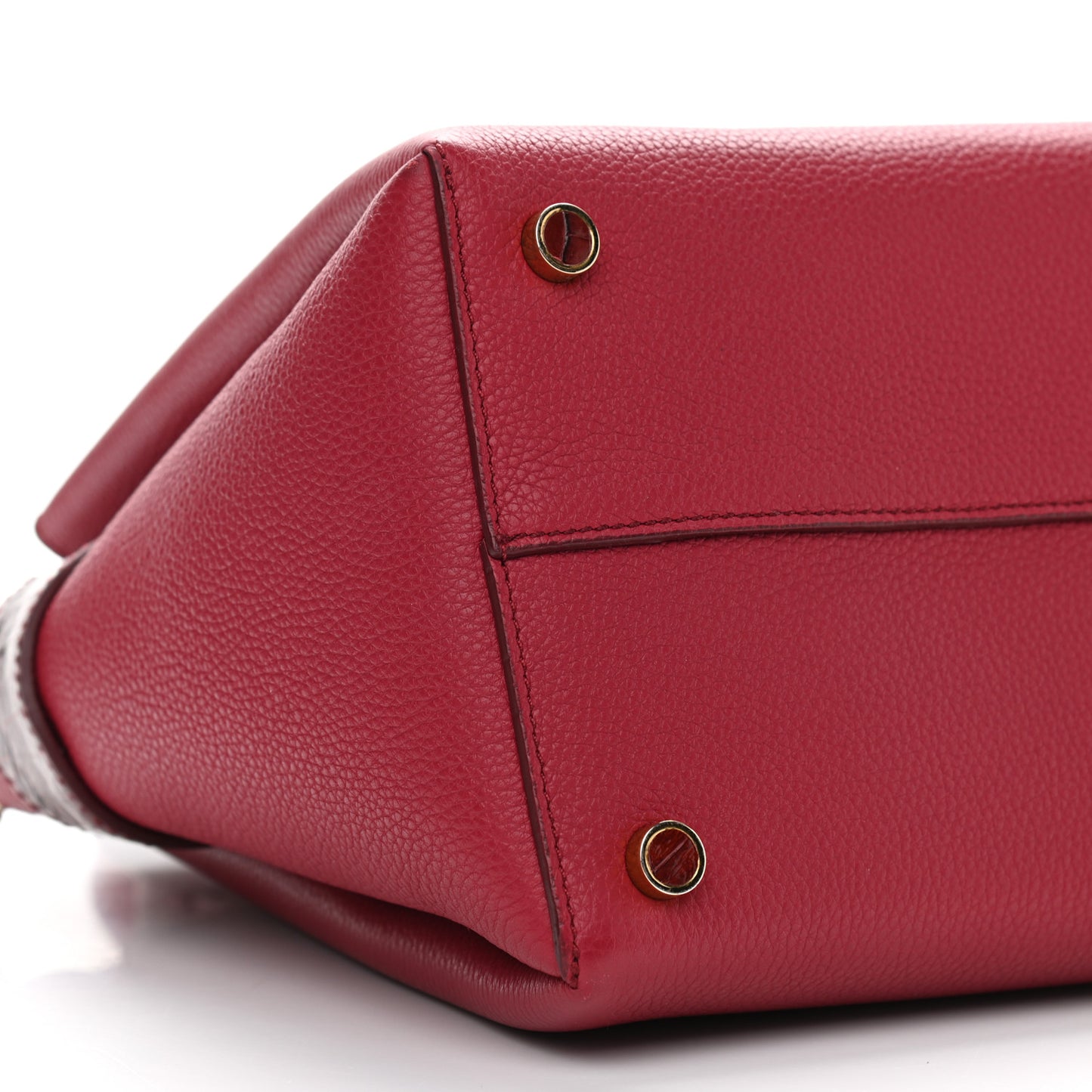 Calfskin Crocodile Cristie Satchel Red
