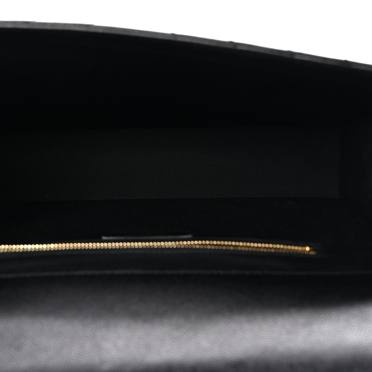 Grain De Poudre Matelasse Chevron Large Monogram Satchel Black