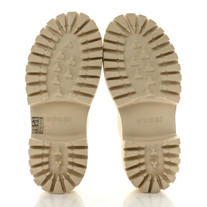 Gucci Rubber GG Monogram Perforated Elea Platform 55mm Lug Sole Sandals Mystic White 5 of 10