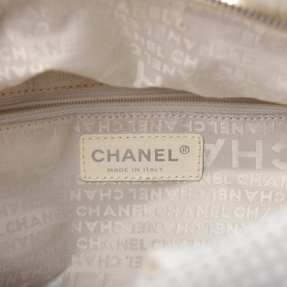 Chanel Caviar Perforated Bowler White 8 of 12