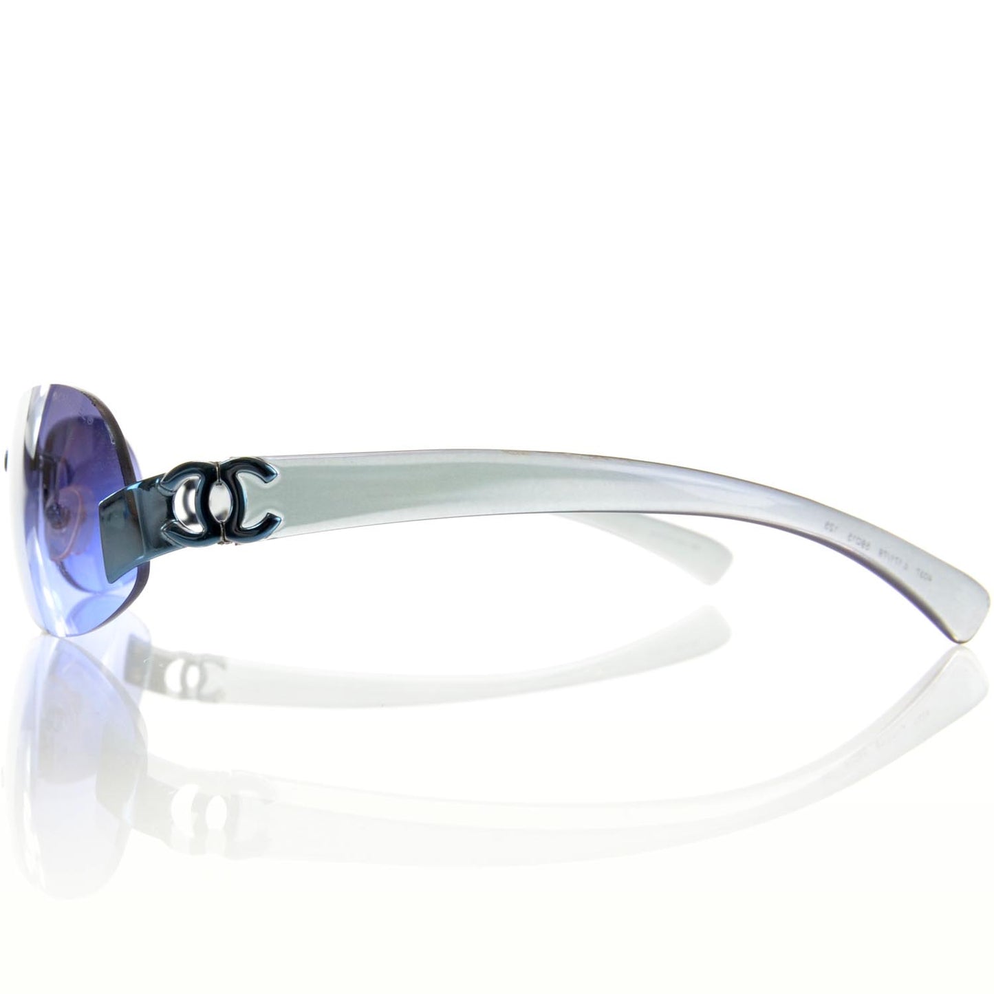 Frameless CC Logo Sunglasses 4037 Purple