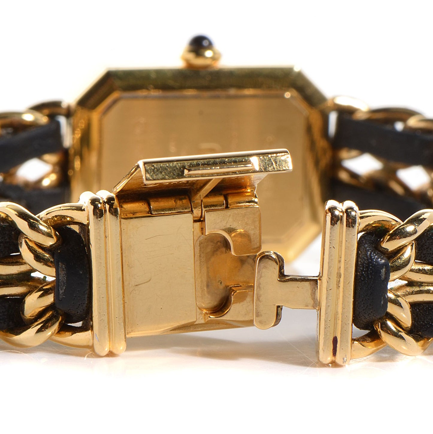 Stainless Steel Lambskin 20mm Chain Premiere Quartz Watch Gold L