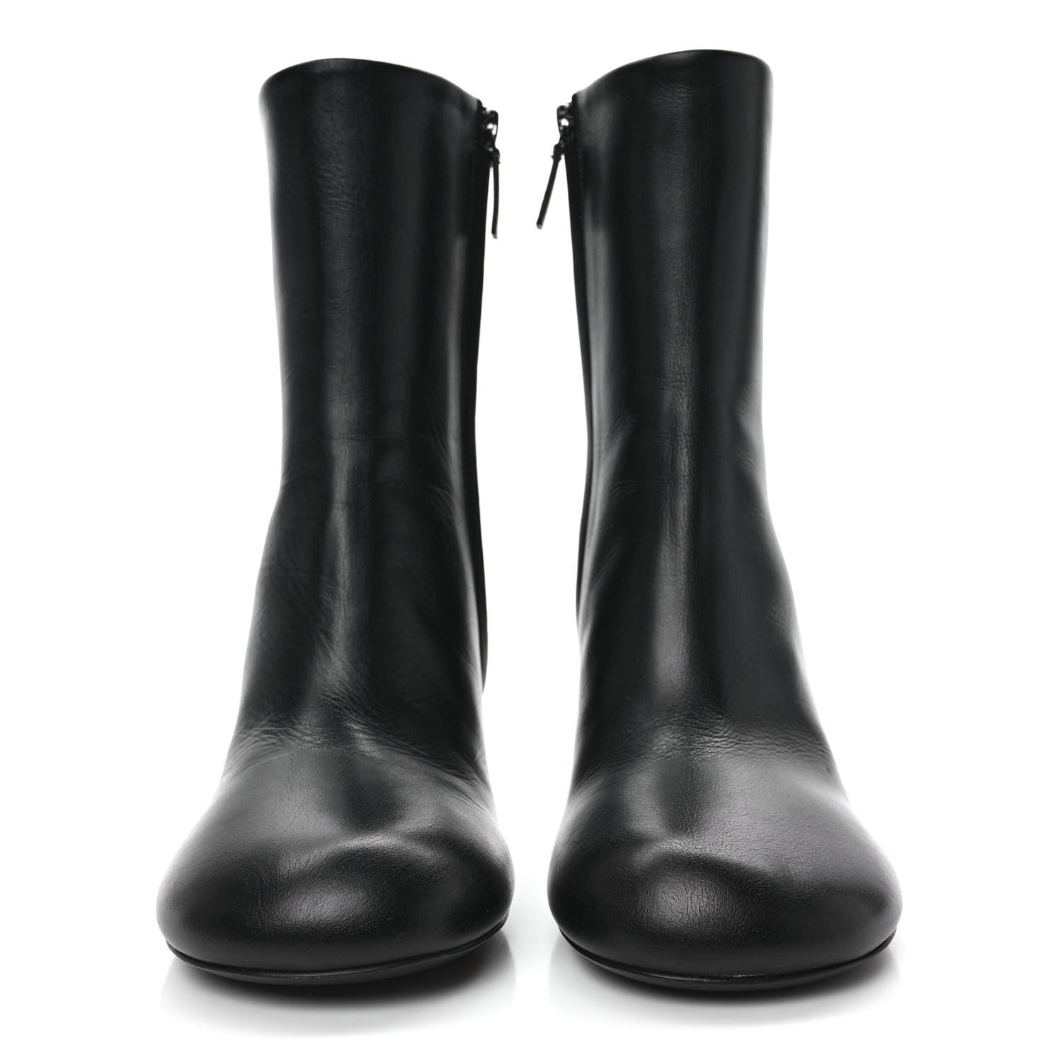 Balenciaga Soft Leather Lady Pedestal 90mm Booties 38 Black 2 of 10