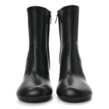 Balenciaga Soft Leather Lady Pedestal 90mm Booties 38 Black 2 of 10