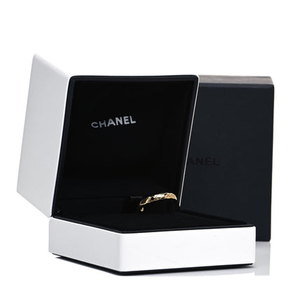 Chanel 18K Yellow Gold Mini Coco Crush Ring 56 7.5 5 of 5