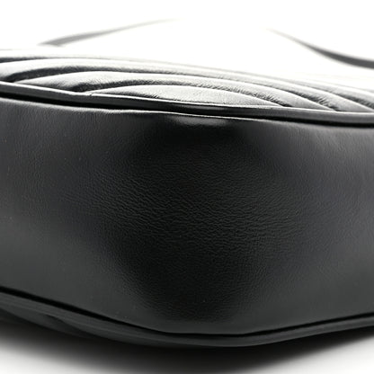Saint Laurent Calfskin Matelasse Monogram Monochrome Lou Camera Bag Black 10 of 10