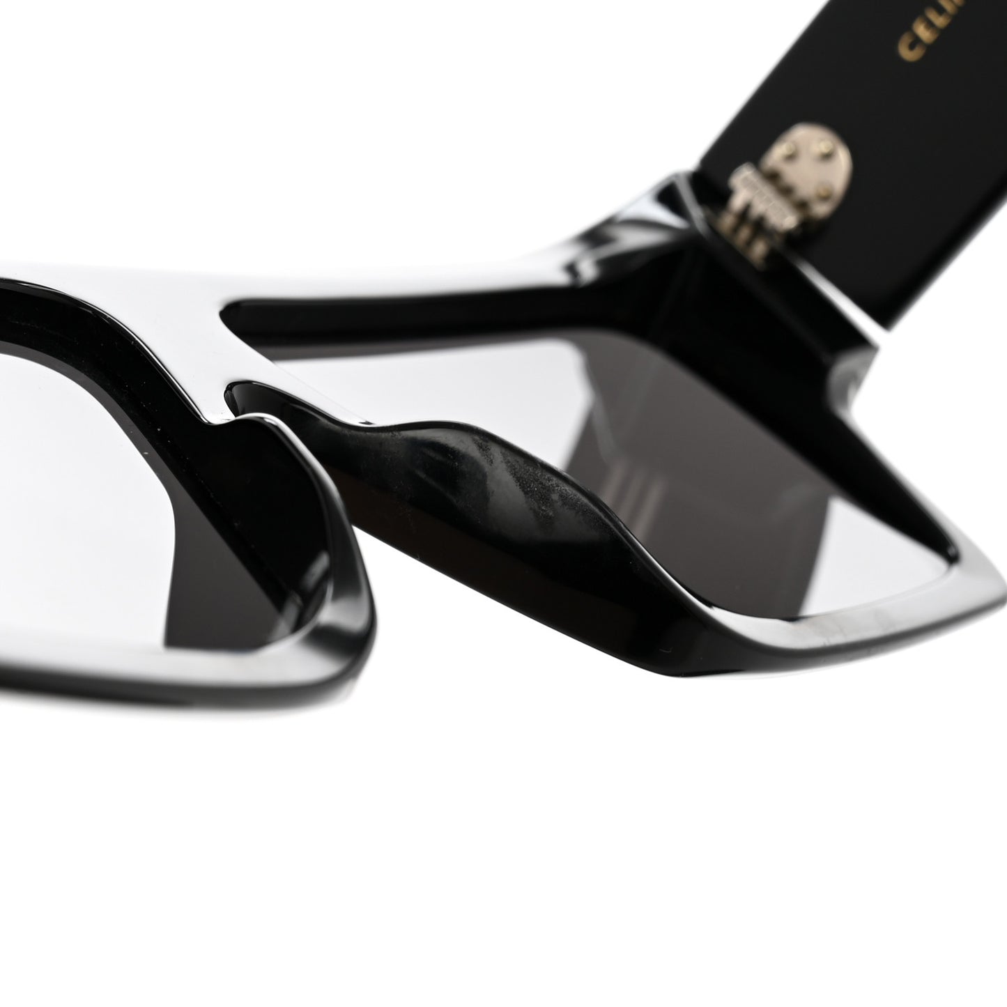 Acetate Chunky Rectangle Sunglasses CL 40092I Black