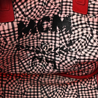 MCM Visetos Large Liz Reversible Shopper Tote Ruby Red 10 of 20