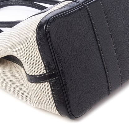 Hermes Toile Buffle Skipper Garden Party 36 MM Tote Black 5 of 9