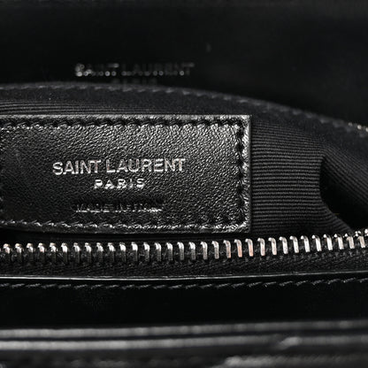 Saint Laurent Calfskin Y Quilted Monogram Medium Loulou Chain Satchel Black 6 of 9