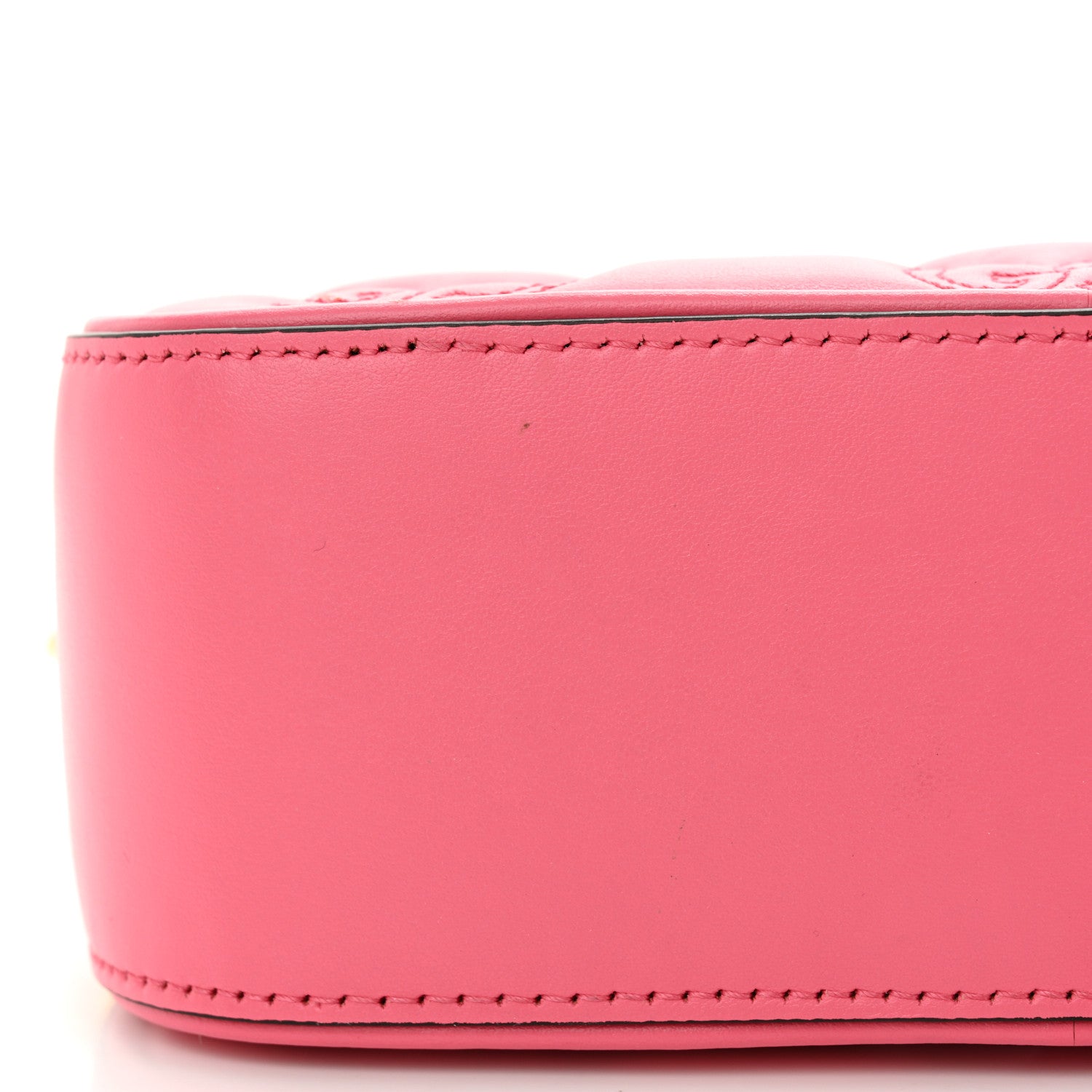 Gucci Calfskin GG Matelasse Small Shoulder Bag Rhodamine Pink Natural 13 of 13