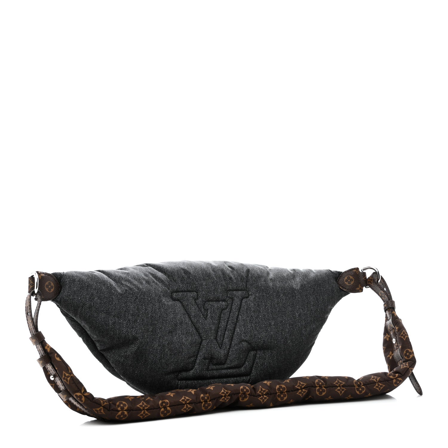 Louis Vuitton Econyl Monogram LV Ski High Rise Bumbag Black Jeans 3 of 10