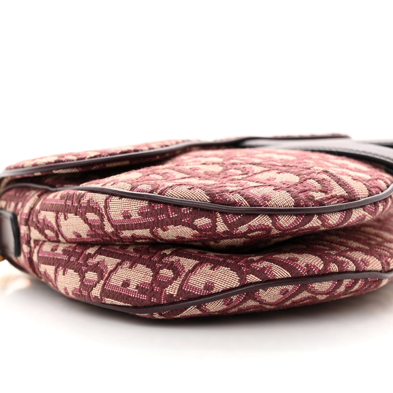 Christian Dior Oblique Saddle Bag Burgundy 9 of 10