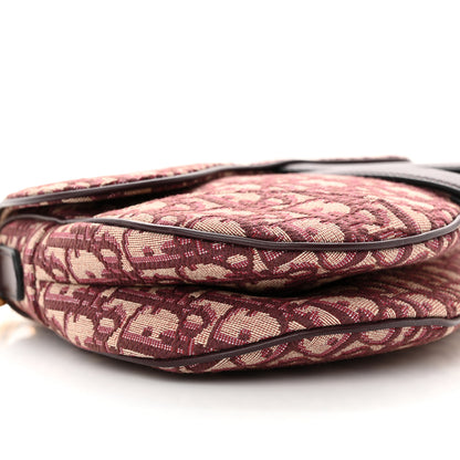 Christian Dior Oblique Saddle Bag Burgundy 9 of 10