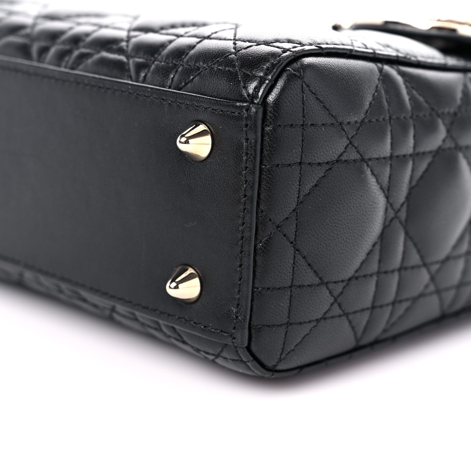 Christian Dior Lambskin Cannage Small My ABCDior Lady Dior Black 9 of 11