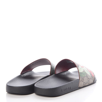 Gucci GG Supreme Monogram Tian Womens Slide Sandals 39 Beige Multicolor 4 of 9