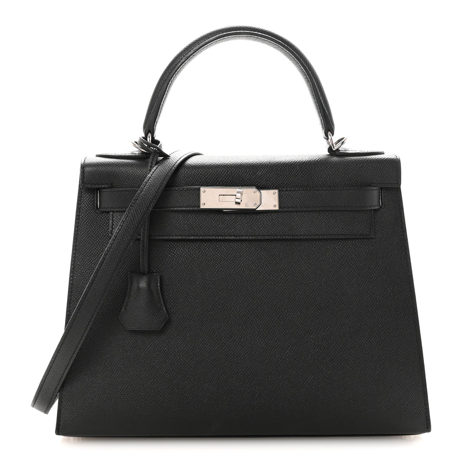 Hermes Epsom Kelly Sellier 28 Black 1 of 10