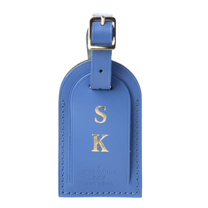 Louis Vuitton Calfskin Luggage Tag Blue 1 of 4