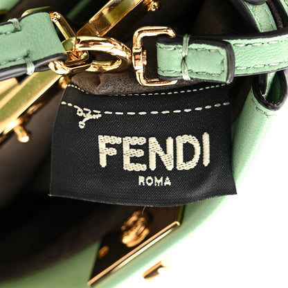 Fendi Shiny Nappa Micro Peekaboo Iconic Satchel Verde Acqua 7 of 11