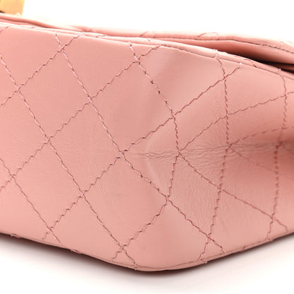 Chanel Aged Calfskin Quilted 2.55 Reissue 225 Flap Pink 10 of 11