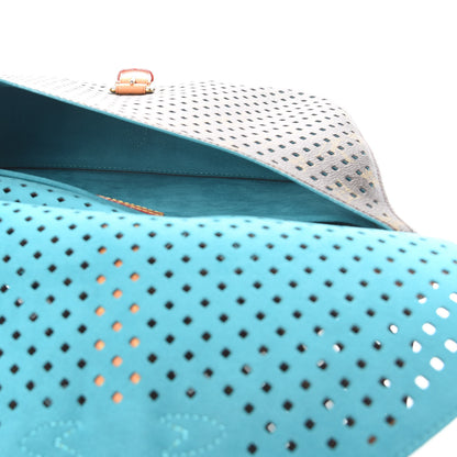 Louis Vuitton Monogram SC Flore Saumur Teal 6 of 11