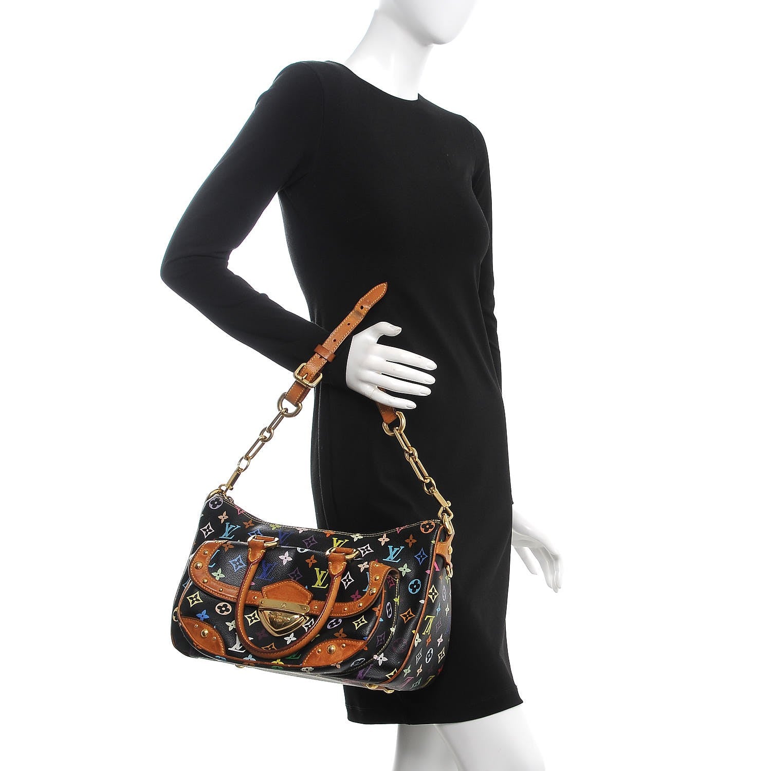 Louis Vuitton Monogram Multicolor Rita Black 3 of 29
