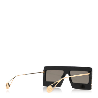 Gucci Acetate Crystal Mask-Frame Sunglasses GG0431S Black 4 of 7