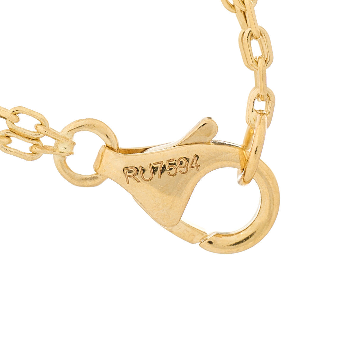 18K Yellow Gold Tsavorite Black Onyx Panthere Double Chain Bracelet