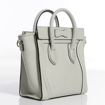 Celine Drummed Calfskin Nano Luggage Lune 3 of 8