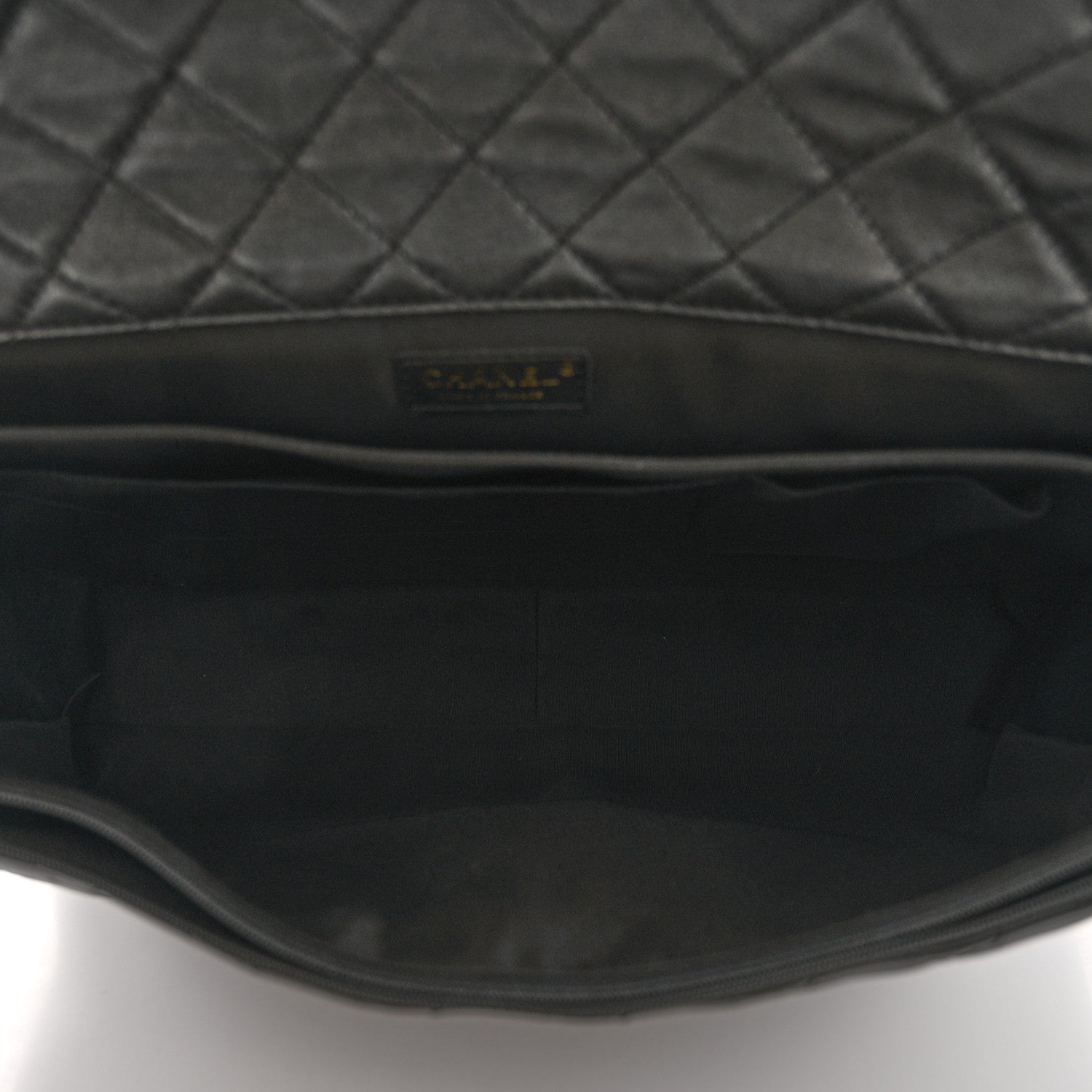 Chanel Calfskin Quilted XXL Travel Flap Bag Black 5 of 10