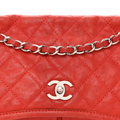 Chanel Calfskin Quilted Medium Natural Beauty Flap Red 8 of 11