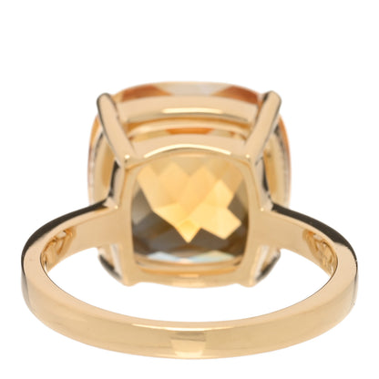 Tiffany 18K Yellow Gold Citrine Sparklers Cocktail Ring 60 9 3 of 4