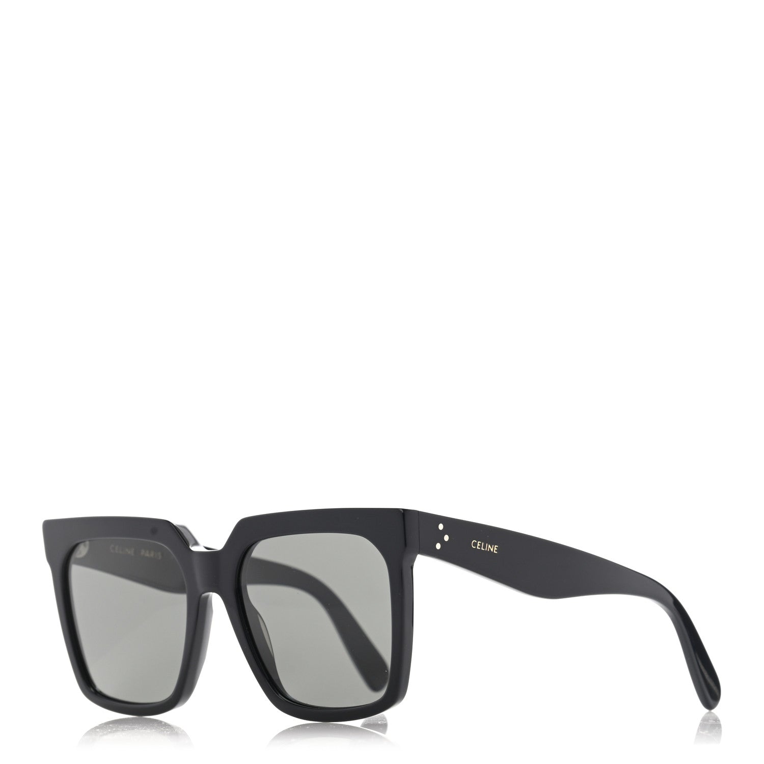 Celine Acetate Polarized Oversized Sunglasses CL4055IN Black 1 of 9