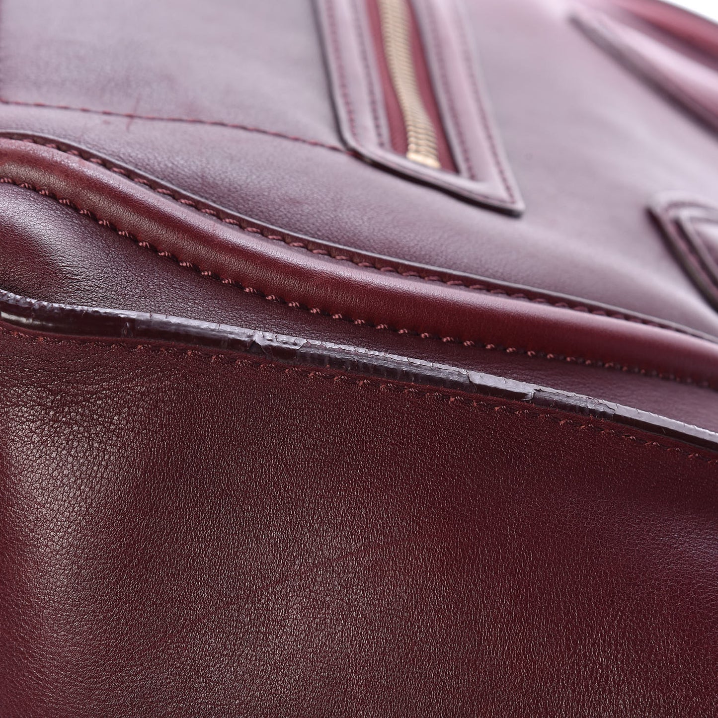 Smooth Calfskin Mini Luggage Burgundy