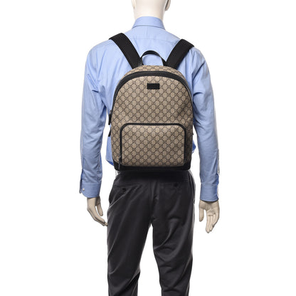 Gucci GG Supreme Monogram Medium Backpack Black 2 of 11