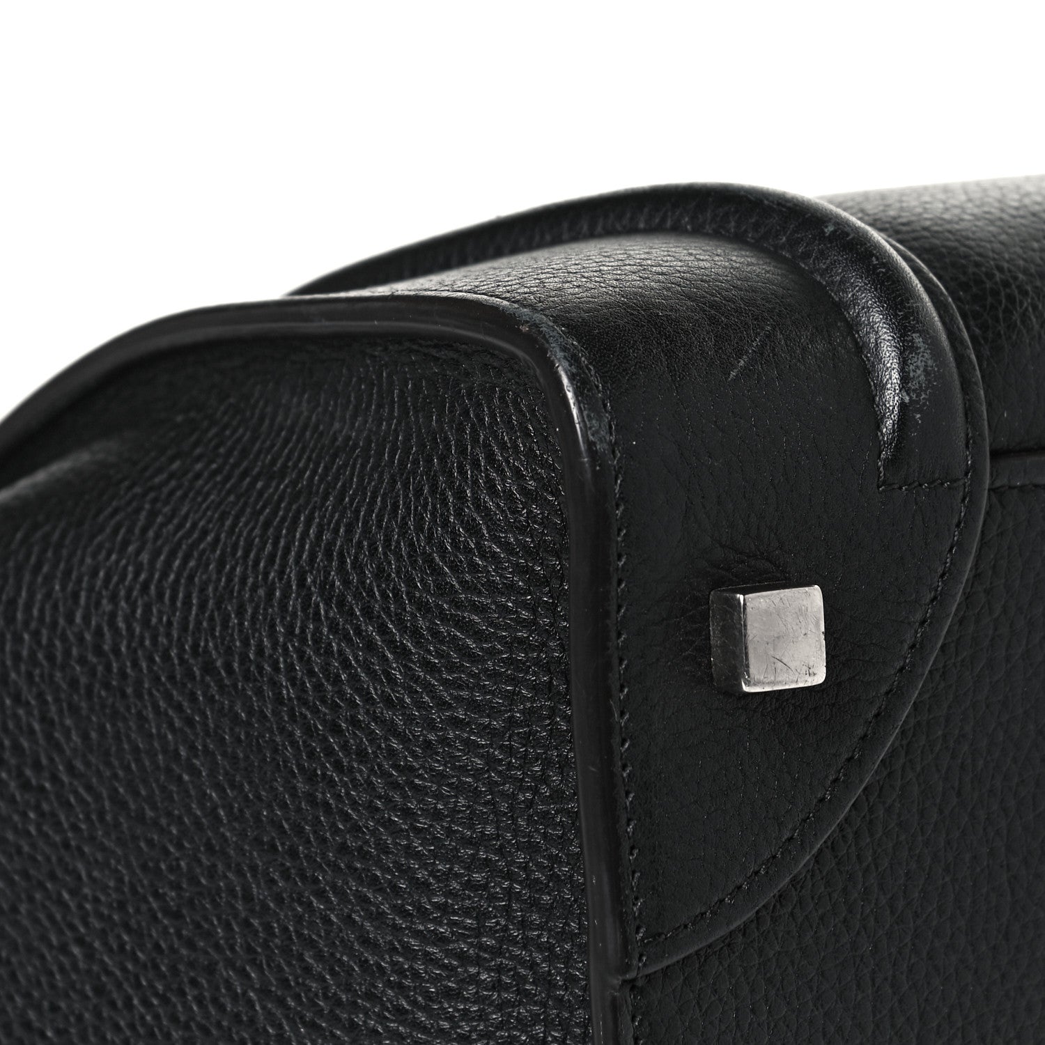 Celine Drummed Calfskin Mini Luggage Black 17 of 21