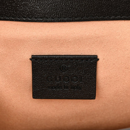 Gucci GG Supreme Monogram New Sakai Lux Calfskin Mini Padlock Flap Pocket Shoulder Bag Beige Ebony Black Cuir 6 of 12