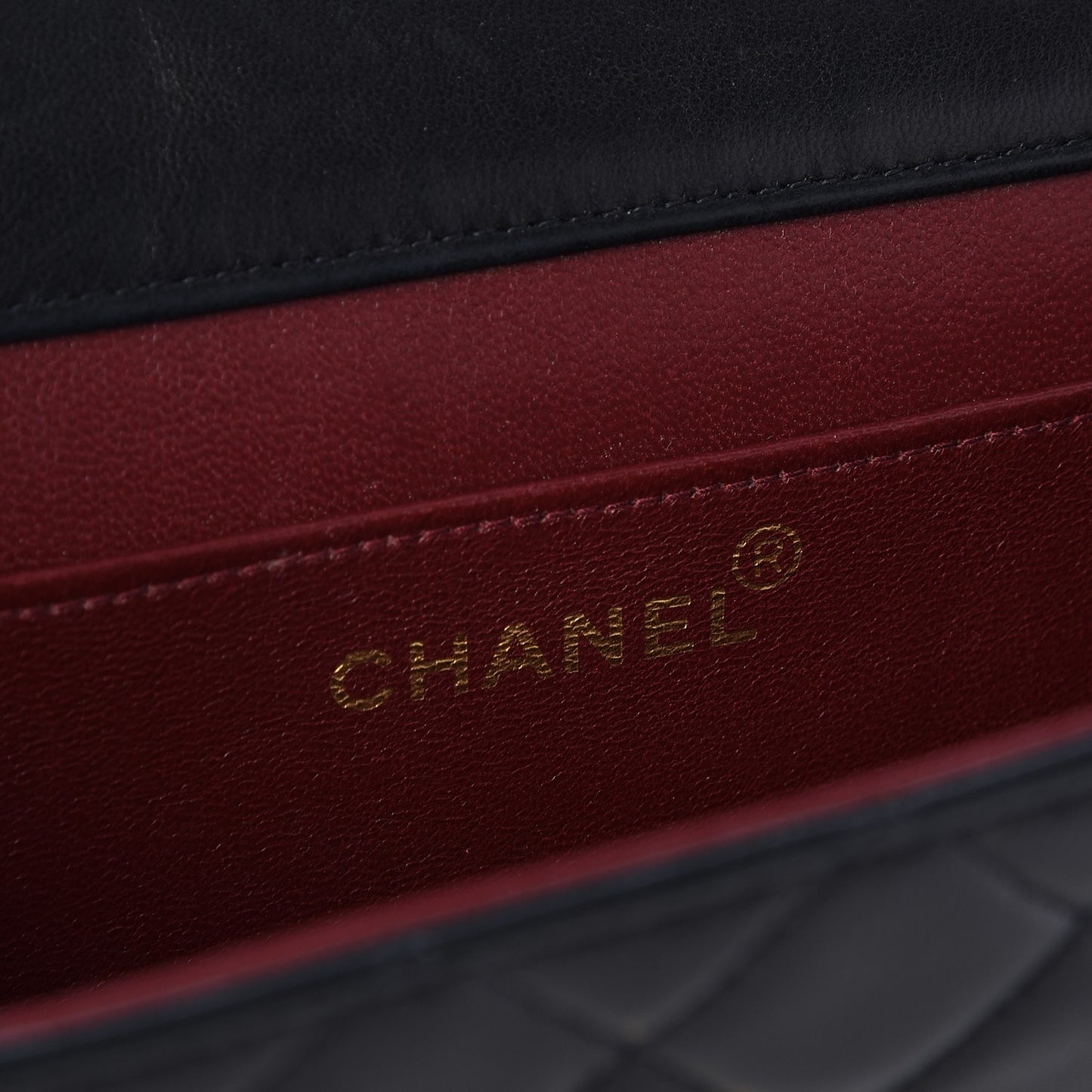 Lambskin Quilted Medium Single Flap Black