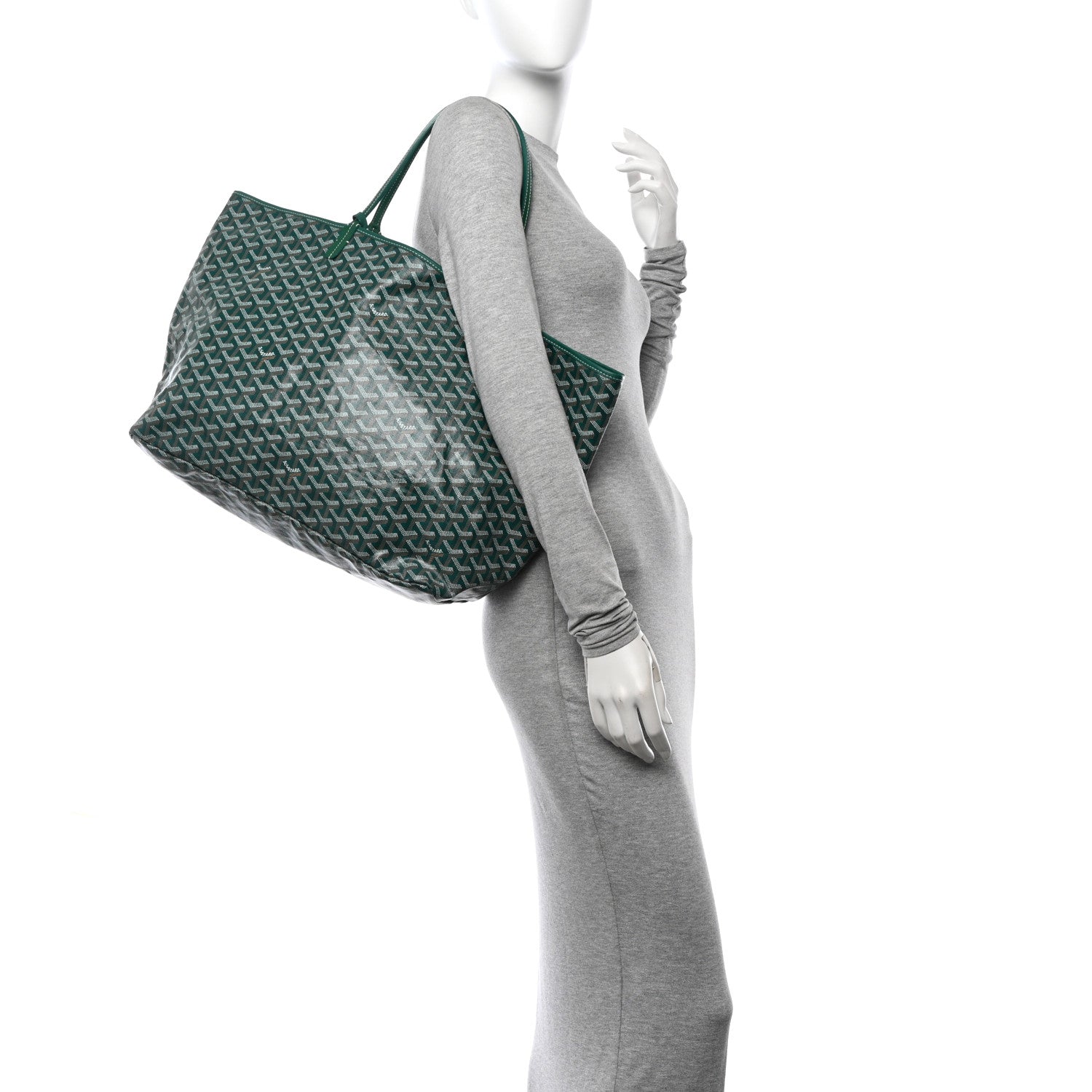 Goyard Goyardine Saint Louis GM Green 2 of 11