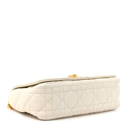 Christian Dior Grained Calfskin Cannage Small Caro Bag White 4 of 14