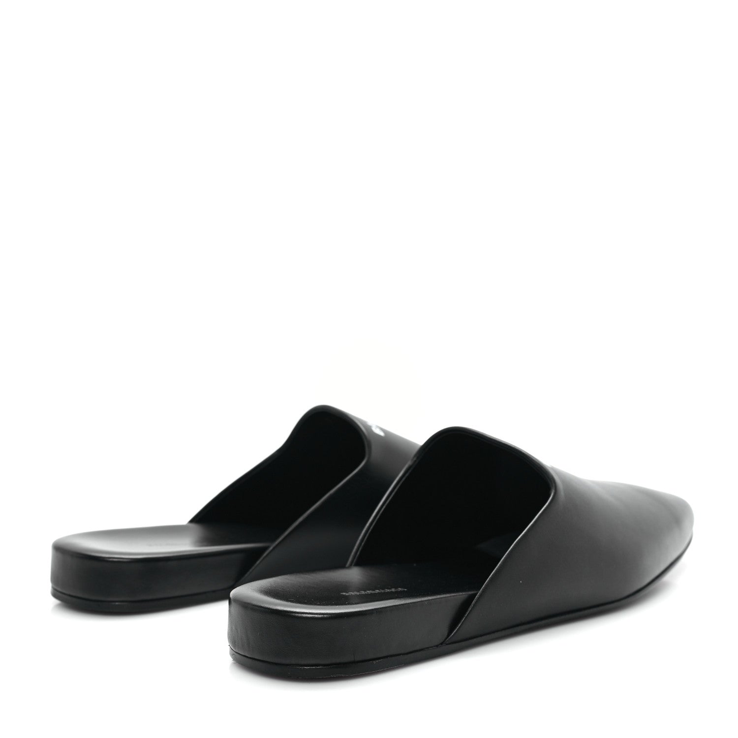 Balenciaga Soft Calfskin Flat Cosy BB Mule Slides 37.5 Black 5 of 10